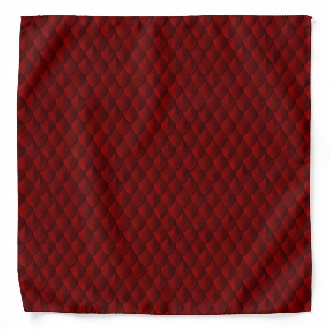 Dragon Scale Armor Blood Red Bandana (Front)