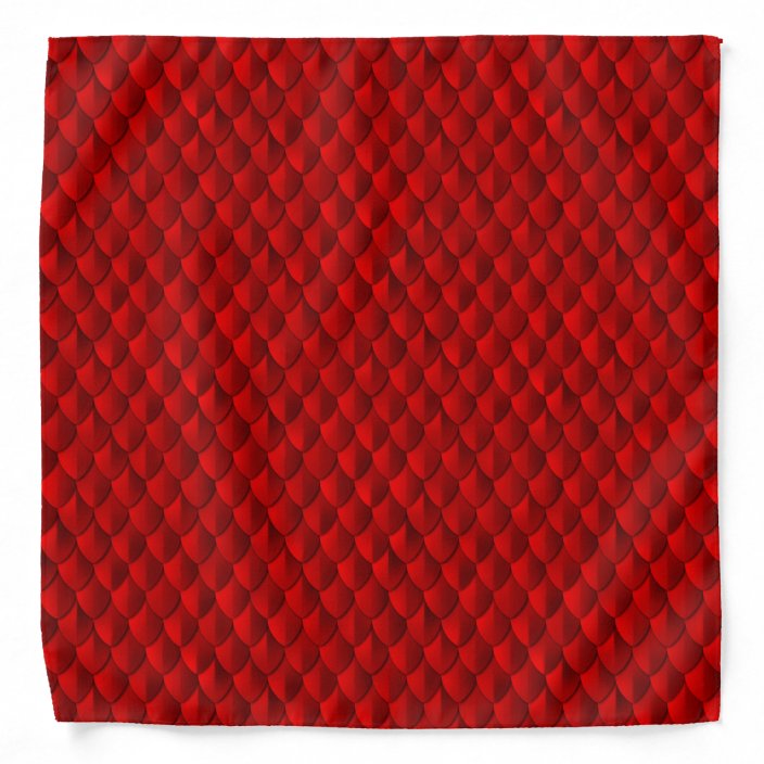 Dragon Scale Armor Crimson Red Bandana | Zazzle.com