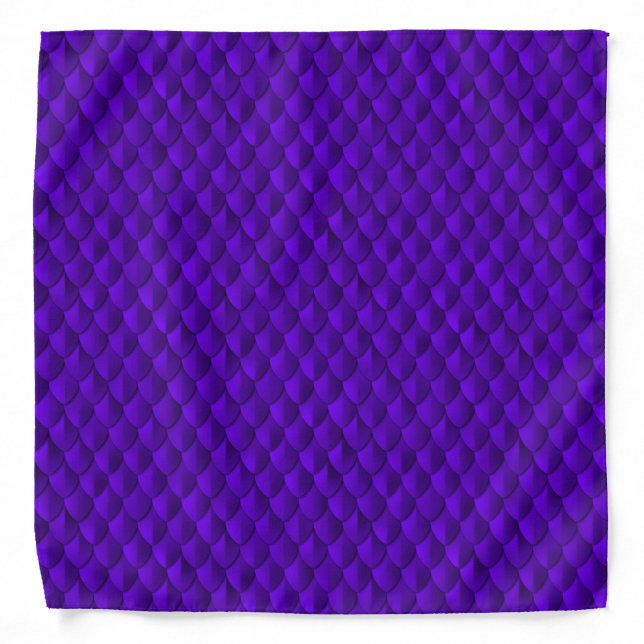 Dragon Scale Armor Royal Purple Bandana (Front)