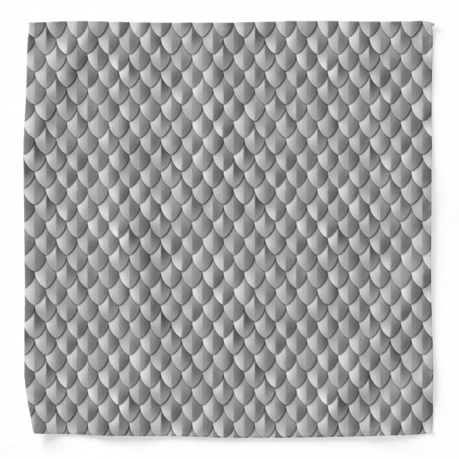 Dragon Scale Armor Silver Bandana (Front)