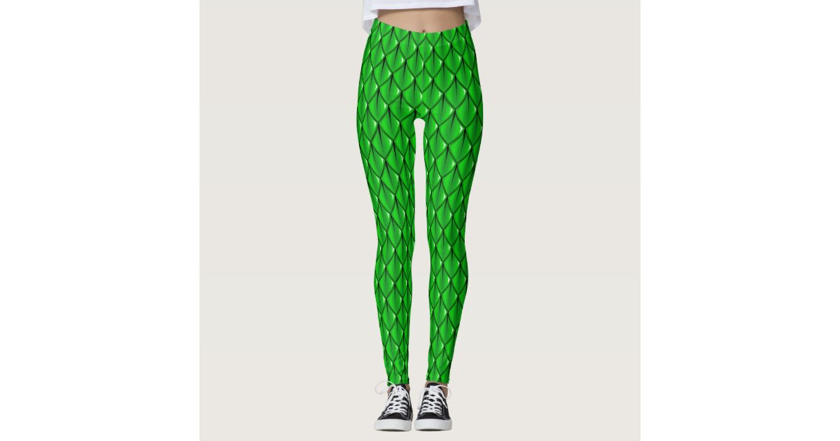 Dragon Scale (Emerald) Fantasy Leggings