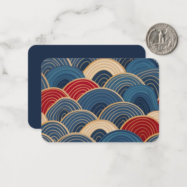 Dragon Scale Note Card (Front/Back In Situ)