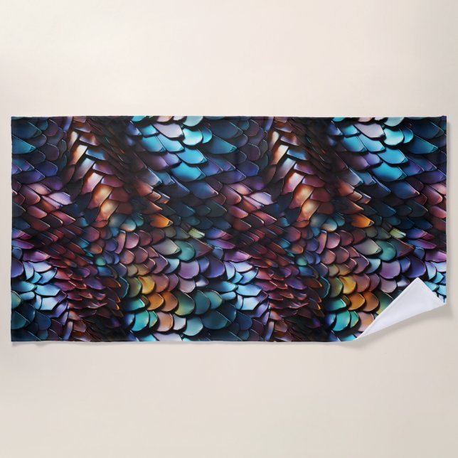 Dragon Scales Beach Towel (Front)
