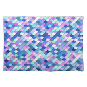 "Dragon Scales" - blue, orchid and lavender Placemat