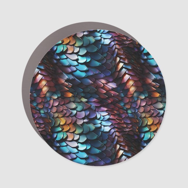 Dragon Scales Car Magnet (Front)