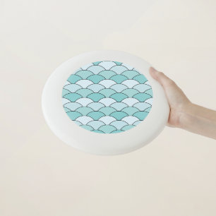 Dragon Scales, Fans, Waves, Seigaiha, Blue Wham-O Frisbee