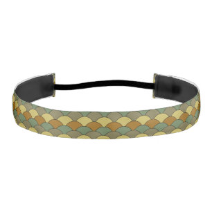 Dragon Scales, Fans, Waves, Seigaiha, Camouflage Athletic Headband