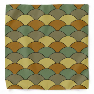 Dragon Scales, Fans, Waves, Seigaiha, Camouflage Bandana