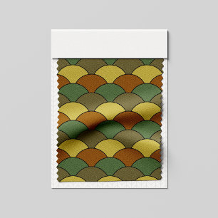Dragon Scales, Fans, Waves, Seigaiha, Camouflage Fabric