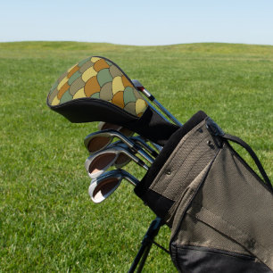 Dragon Scales, Fans, Waves, Seigaiha, Camouflage Golf Head Cover