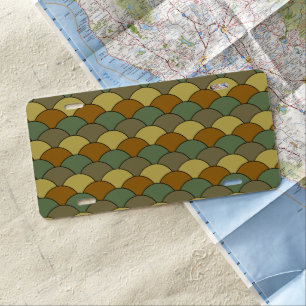 Dragon Scales, Fans, Waves, Seigaiha, Camouflage License Plate