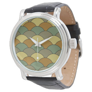 Dragon Scales, Fans, Waves, Seigaiha, Camouflage Watch