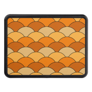 Dragon Scales, Fans, Waves, Seigaiha, Orange Hitch Cover