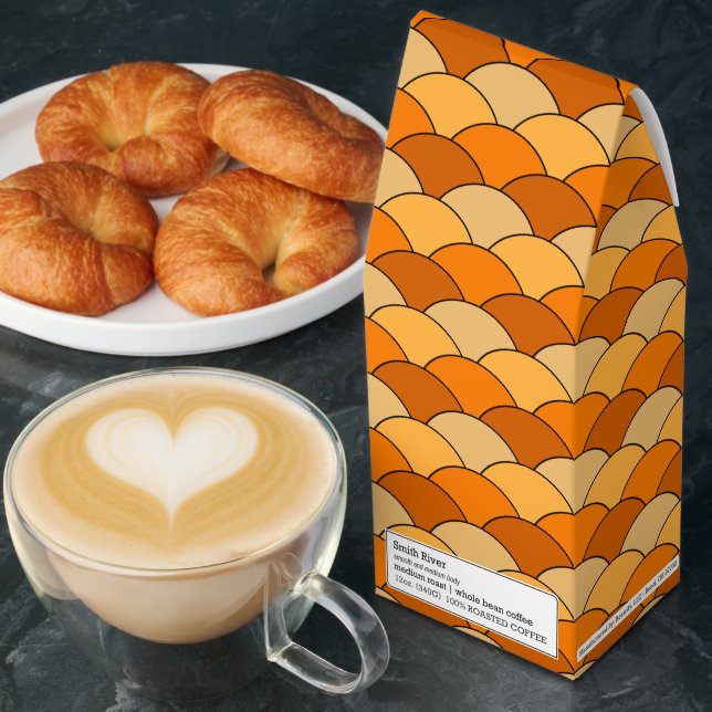 Dragon Scales, Fans, Waves, Seigaiha, Orange Roasted Coffee (Breakfast)