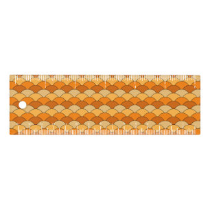 Dragon Scales, Fans, Waves, Seigaiha, Orange Ruler