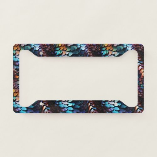 Dragon Scales License Plate Frame