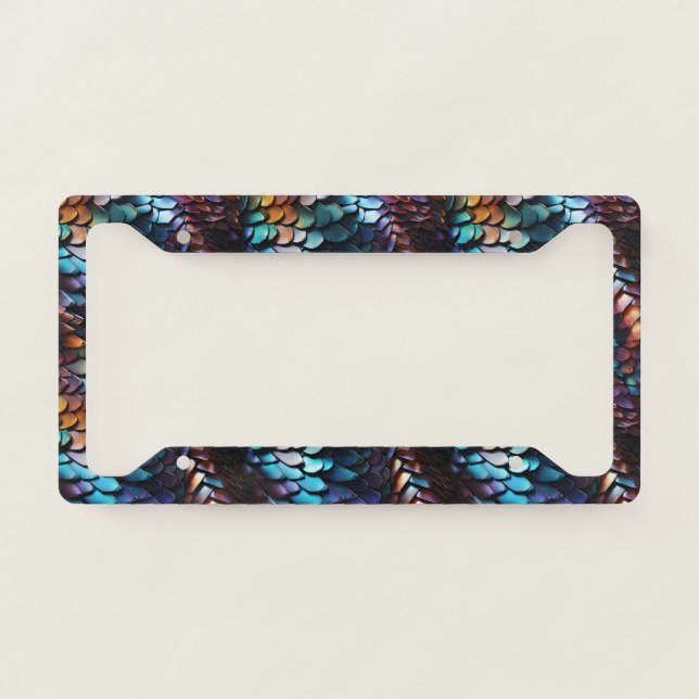 Dragon Scales License Plate Frame (Front)