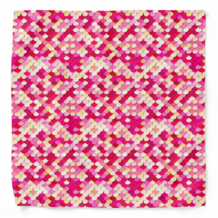 "Dragon Scales" - magenta, hot pink and peach Bandana