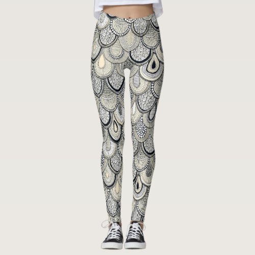 dragon scales mono leggings