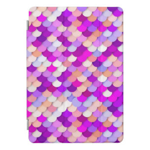 "Dragon Scales" - purple. hot pink and peach iPad Pro Cover