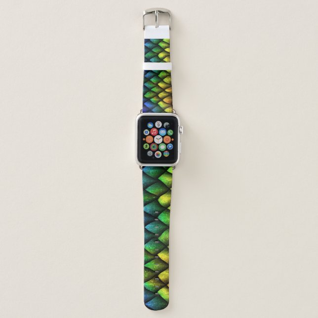 Dragon scales seamless 3D texture. Apple Watch Band (Front)