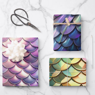 Dragon Scales Wrapping Paper Sheets