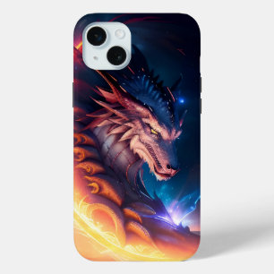Dragon Scape Fire Night iPhone 15 Plus Case