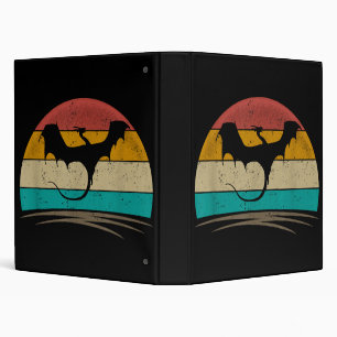 Dragon Shirt Retro Vintage Dragon Mythical Creatur 3 Ring Binder