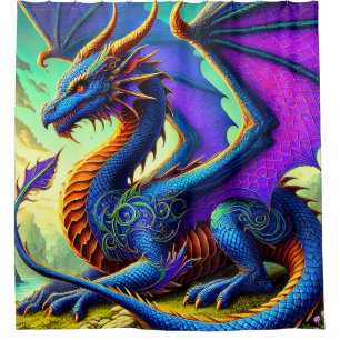 Dragon Shower Curtain