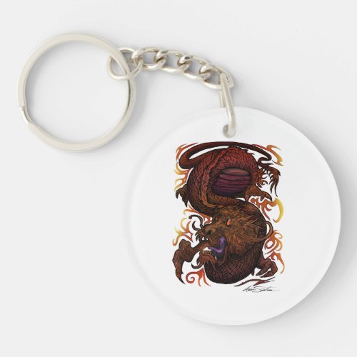 Dragon Signature Design Keychain