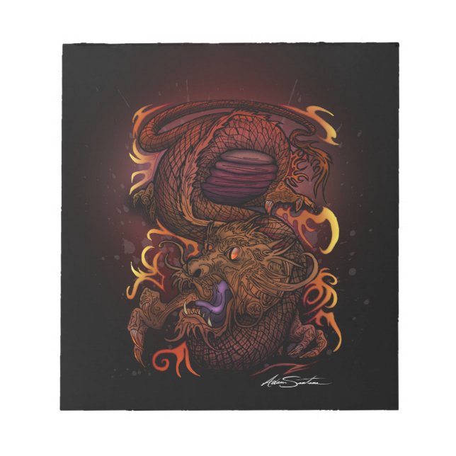 Dragon (Signature Design) Notepad (Front)