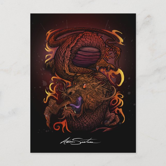 Dragon (Signature Design) Postcard (Front)