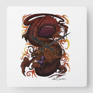 Dragon (Signature Design) Square Wall Clock