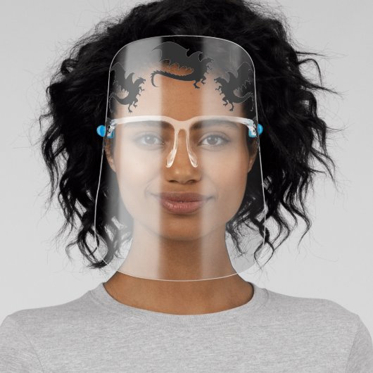Dragon Silhouette Fantasy Face Shield (Insitu)