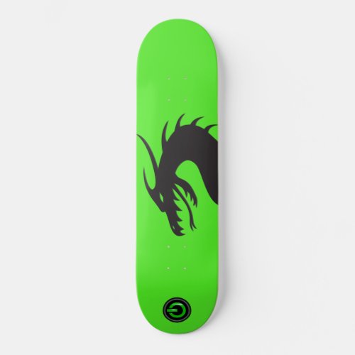 Dragon silhouettePower On button Skateboard