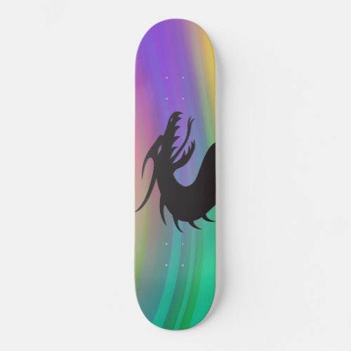 Dragon silhouette skateboard