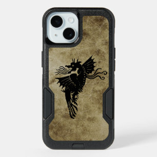Dragon Silhouette Spirit Animal Totem Emblem iPhone 15 Case