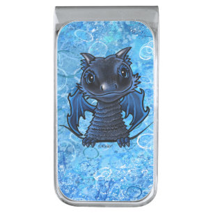 Dragon Silver Finish Money Clip
