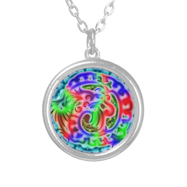 Dragon Silver Plated Necklace (Front)