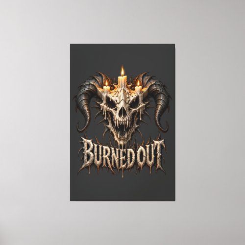 Dragon Skull Canvas Print