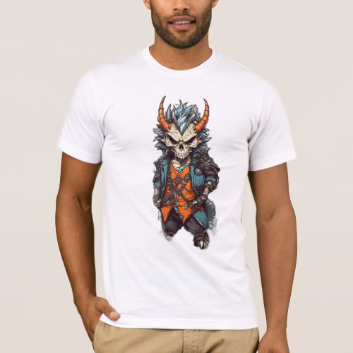 Dragon Skull Mascot Tee T_Shirt