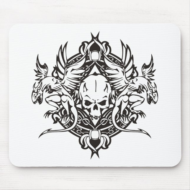 Dragon Skull Mouse Pad (Front)