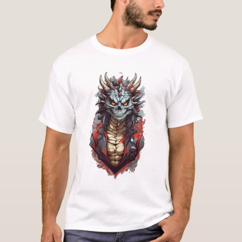 Dragon Skull Super Cute T_Shirt Designs