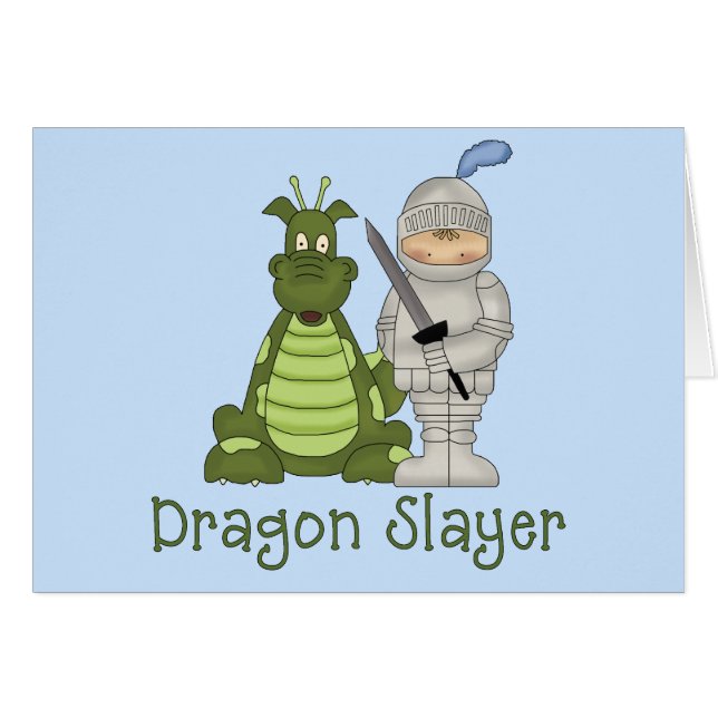 Dragon Slayer Blank Card (Front Horizontal)
