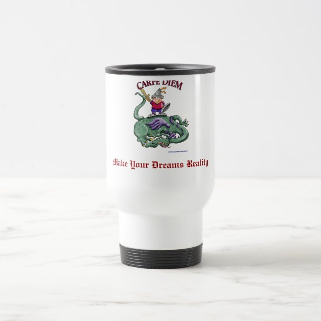 Dragon Slayer - CARPE DIEM Travel Mug (Center)