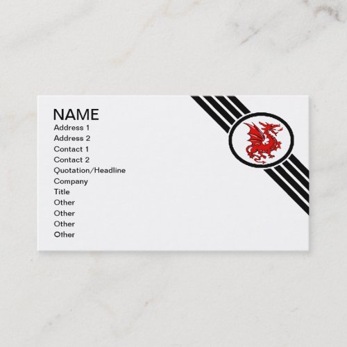 Dragon Slayer Custom Business Card Template 1