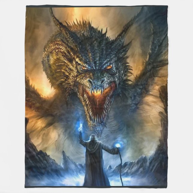 DRAGON SLAYER FLEECE BLANKET (Front)