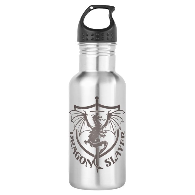 Dragon Slayer Stainless Steel Water Bottle (Front)