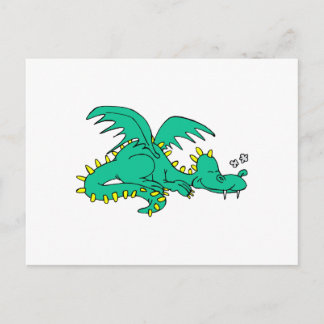 Dragon Sleeping Postcard