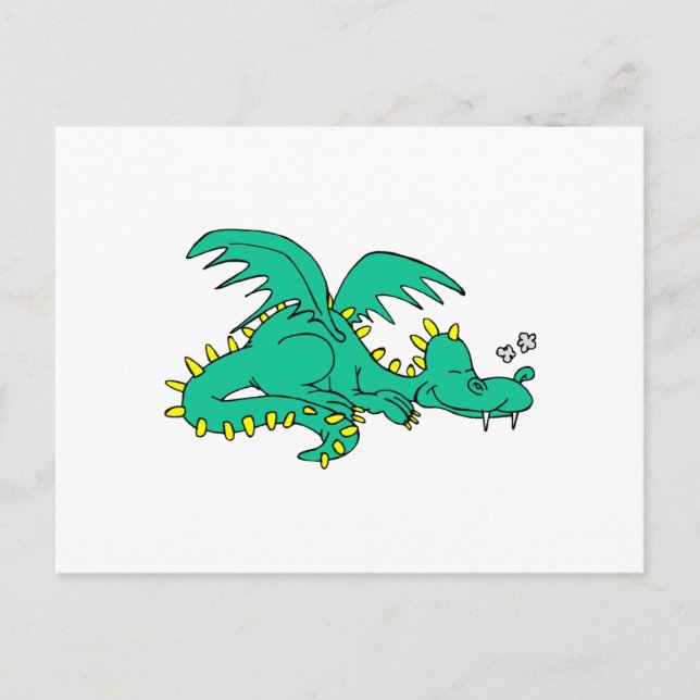 Dragon Sleeping Postcard (Front)
